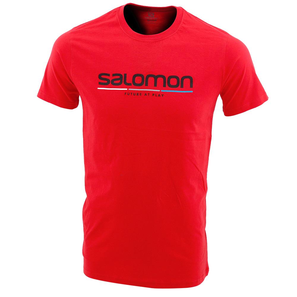 Salomon T-Shirts Herre Rød - NEW RACE SS M (QVPUD-1485)